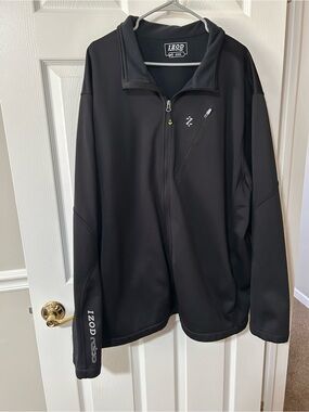 IZOD Men's Black Full-Zip Performance Jacket in 3X